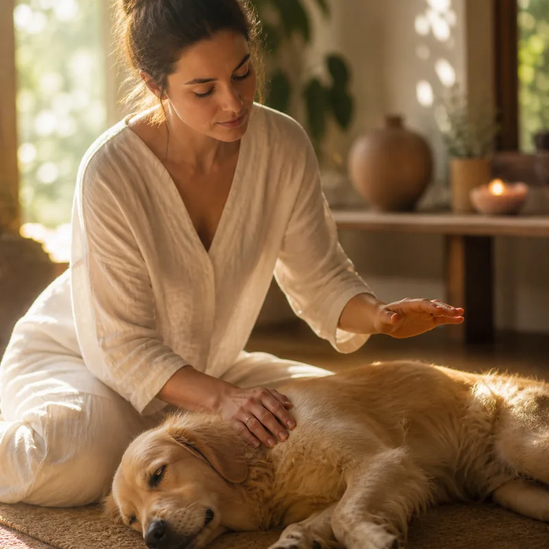 Sesión de Reiki para animales: terapia energética para mascotas